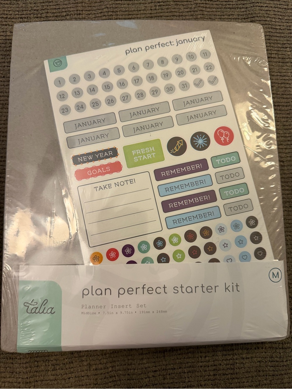 TALIA Plan Perfect Starter Kit -with Stickers
